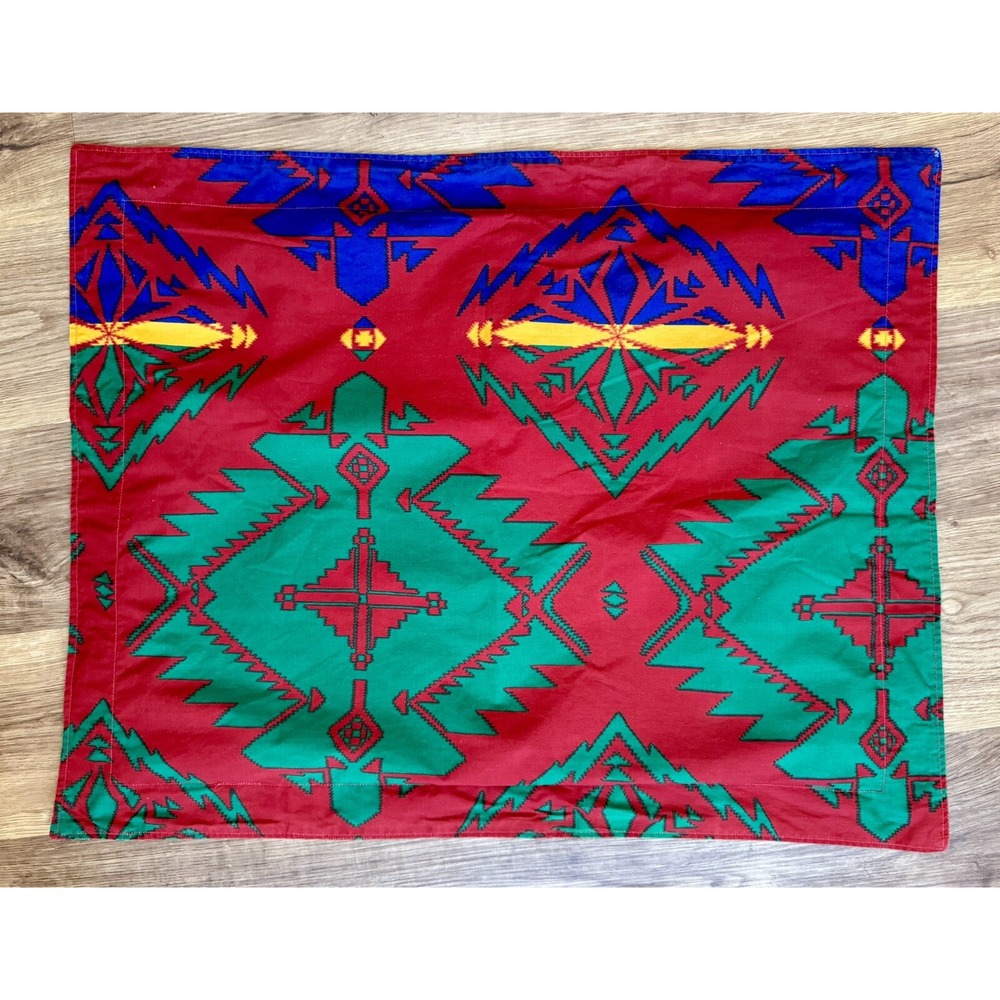 Ralph Lauren Copper Mountain Standard Sham Rare 80s Vtg Retro USA Cotton Aztec